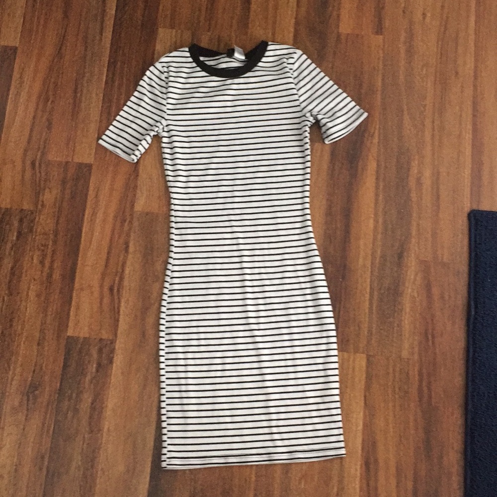 tight fitted striped dress